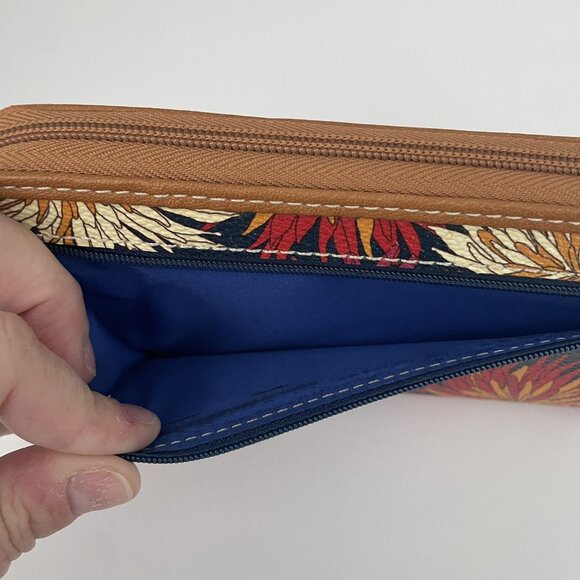 Nine West Multicolor Floral Wristlet Wallet with Zippered Closure - Picture 6 of 6